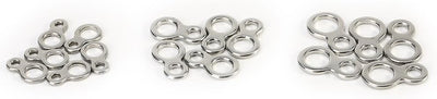 Demeras Angeln Split Rings Angeln Abbildung 8 Ringe 60 St¨¹ck Edelstahl Solid Fishing Abbildung 8 Ji
