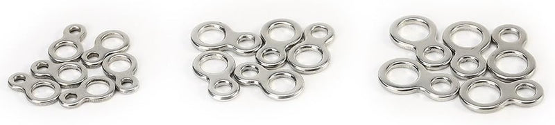 Demeras Angeln Split Rings Angeln Abbildung 8 Ringe 60 St¨¹ck Edelstahl Solid Fishing Abbildung 8 Ji