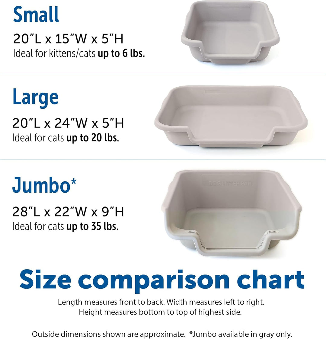 Kitty Go Here Katzentoilette Senior, 61 x 50,8 x 12,7 cm, Blau, Blau Large (1 Pack)