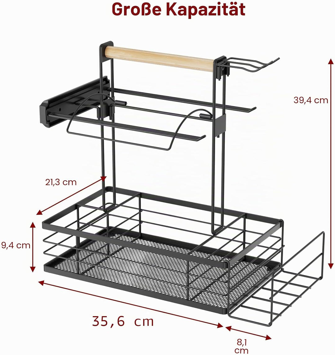 Grill-Caddy mit Papierhandtuchhalter