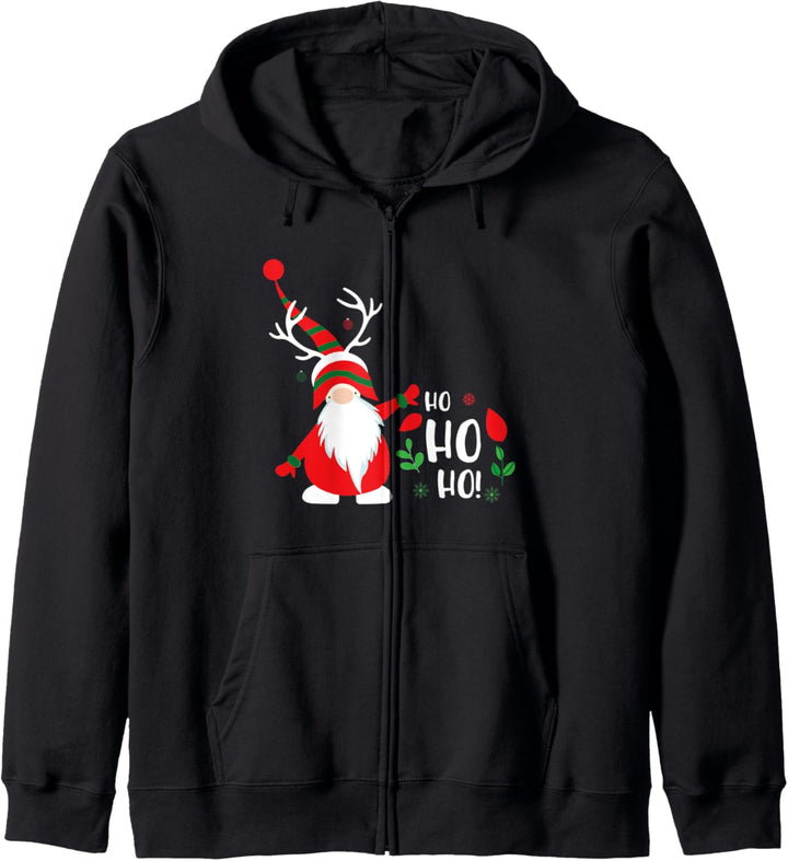 Weihnachtsoutfit Mini Weihnachtsmann Santa Nikolaus Ho Ho Ho Kapuzenjacke