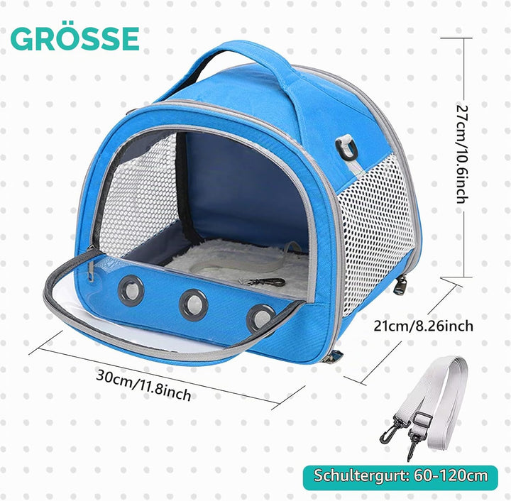 Kleine Haustier-Tragetasche, 30 * 27 * 21cm Tragbare Meerschweinchen-Tragetasche, Transportbox Für K