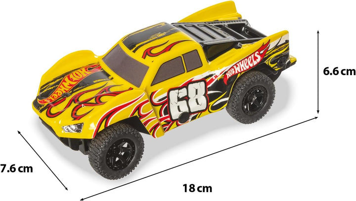Mondo Motors Hot Wheels Baja Truck 1:24 Modell, bis zu 8 km/h, Spielzeugauto für Kinder 63823, Gelb