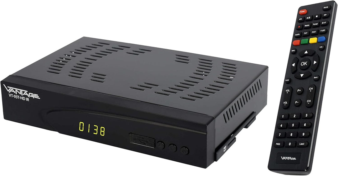 Vantage VT-93 DVB-T2 Receiver für Italien (Italienische Menüführung, Sender in HD, PVR Ready, Digita