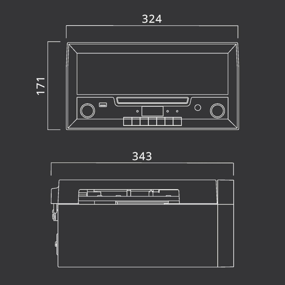 Muse MT-110 B Retro Plattenspieler mit USB, AUX-In, CD, Bluetooth schwarz