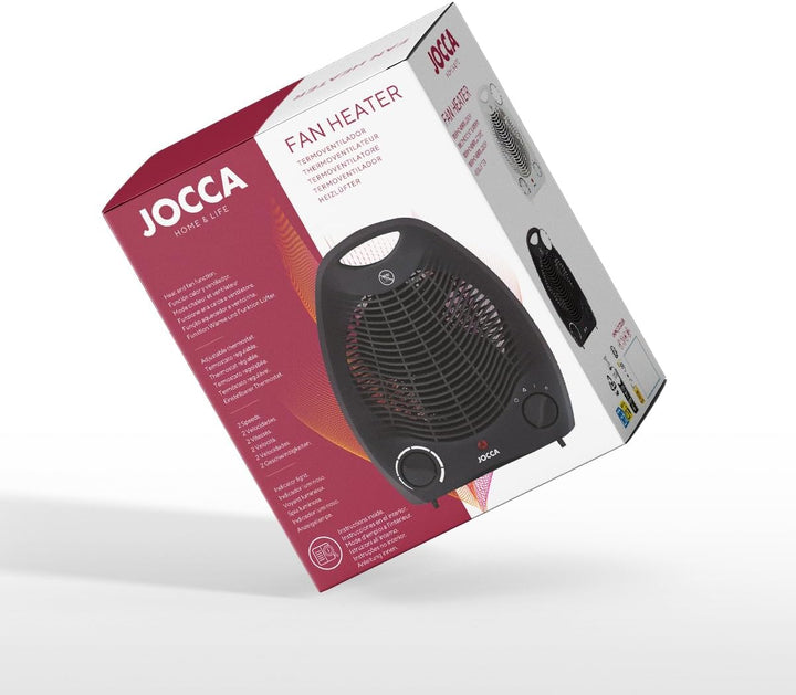 Jocca Elektroheizung 2000 W, Heizfunktion und Ventilator, 2 Geschwindigkeitsstufen für Wärmefunktion