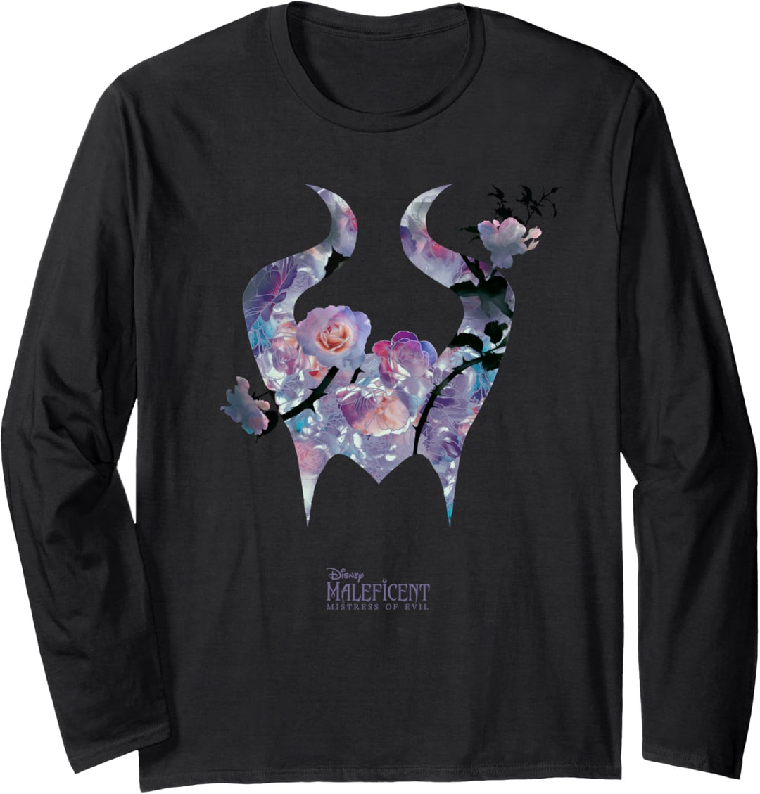 Disney Maleficent: Mistress of Evil Floral Horns Langarmshirt