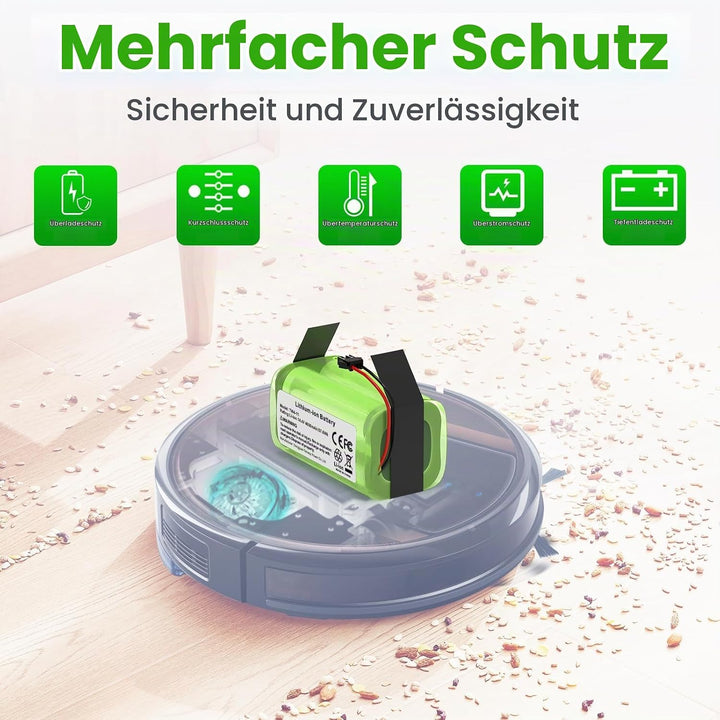 4000mAh Ersatzakku für Ecovacs Deebot N79 N79S DN622 DN621,für Eufy RoboVac 11 11S 11S MAX 15T 30 30