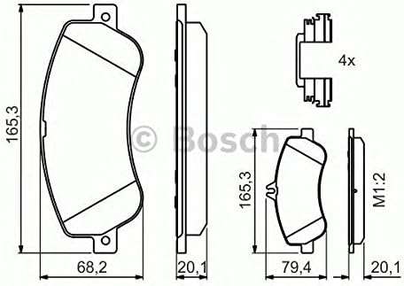 Bosch Bremsklötze Bremsbeläge Bremsbelagsatz 0 986 494 648