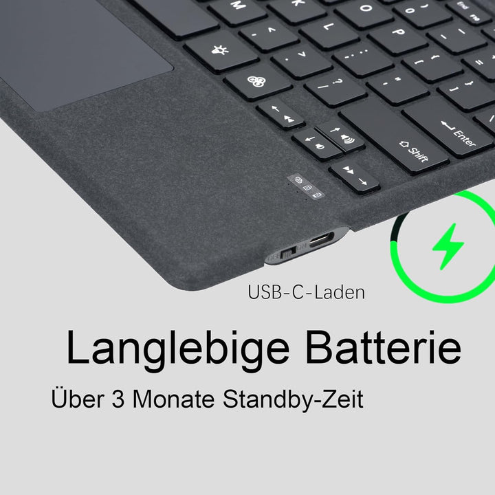 Bluetooth-Tastatur für Microsoft Surface Pro Copilot+ PC (11. Edition), kompatibel mit Pro 8 9 10/ X