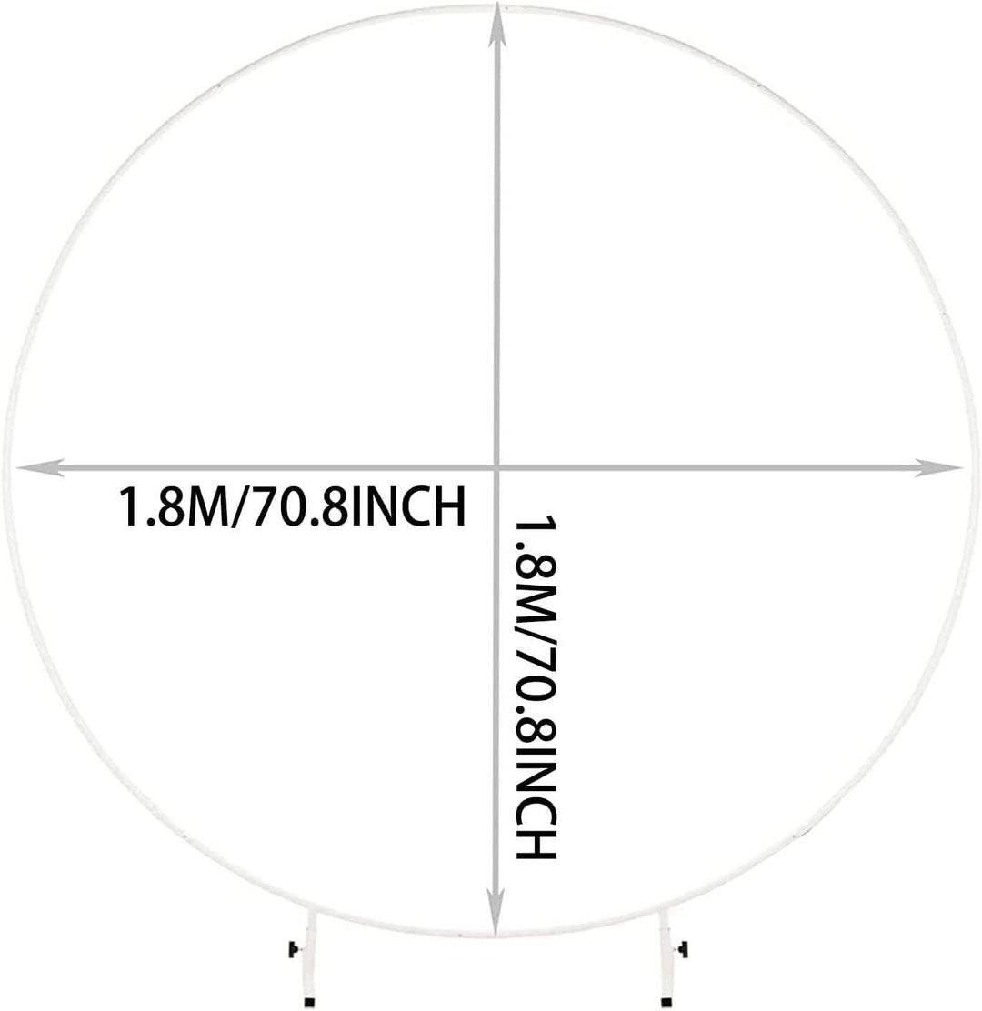 1.8M Metall Luftballon Bogen Kit,DIY Gebogene Bögen,Eisen Hochzeitsbogen,DIY Metall Runde Ballon Bog