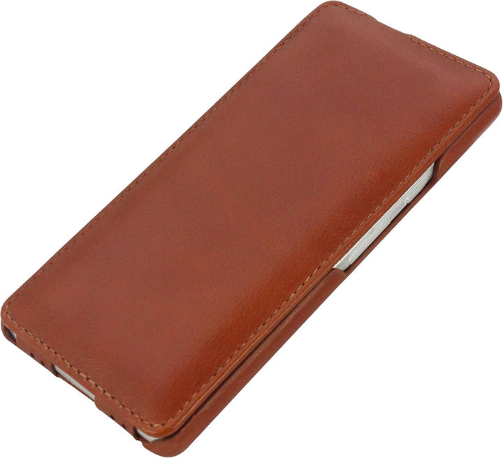 STILGUT UltraSlim kompatibel mit Google Pixel 6 Pro Hülle - Pixel 6 Pro Flip Case aus Leder, Klapphü