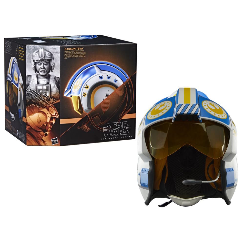Star Wars The Black Series Carson Teva elektronischer Premium Helm, Rollenspielartikel für Erwachsen