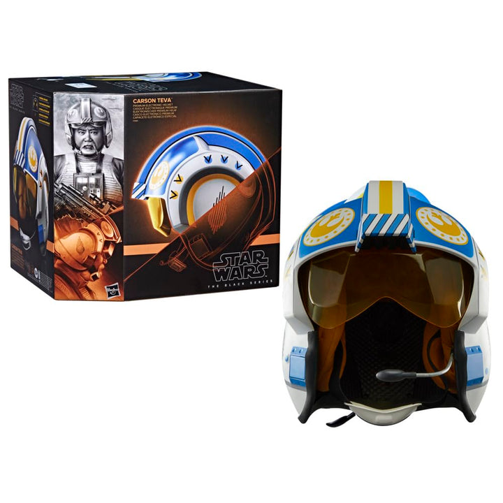 Star Wars The Black Series Carson Teva elektronischer Premium Helm, Rollenspielartikel für Erwachsen