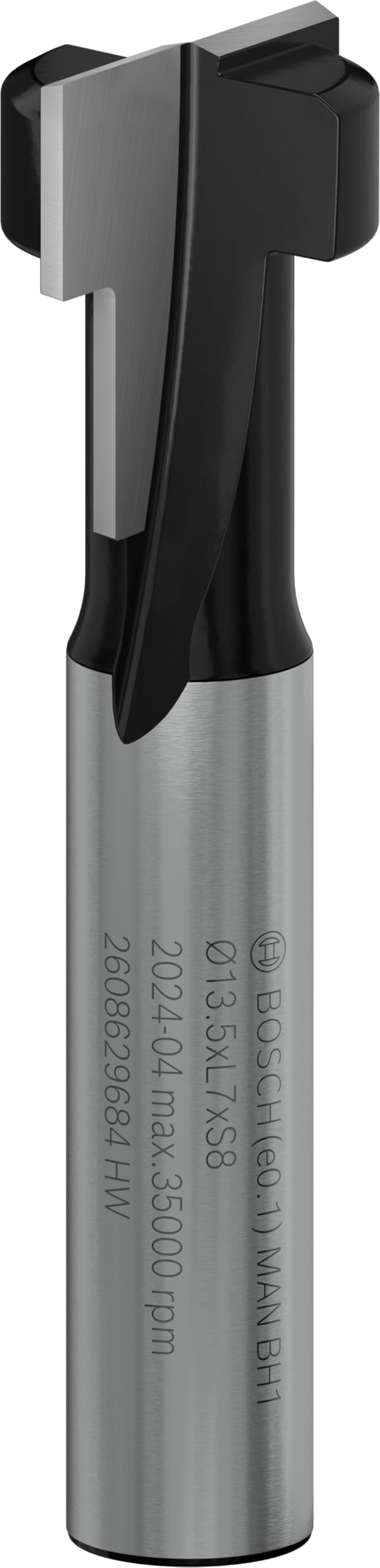Bosch 1x PRO T-Nutfräser (für Weichholz, Hartholz, Ø 8,6 mm, Professional Zubehör Handfräse, Trim Ro