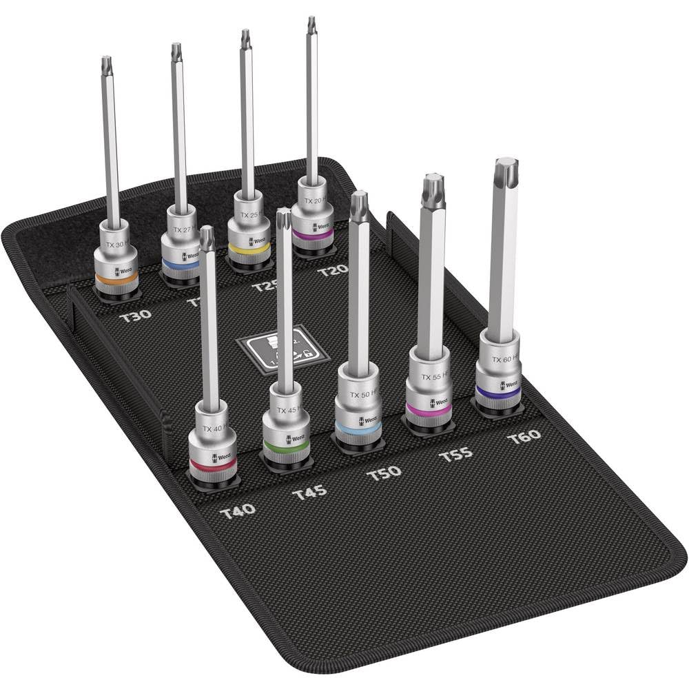 Wera 8767 C TORX HF 3 Zyklop Bitnuss-Satz mit Haltefunktion, 6-teilig, 1 Stück, 05004212001, 140 mm