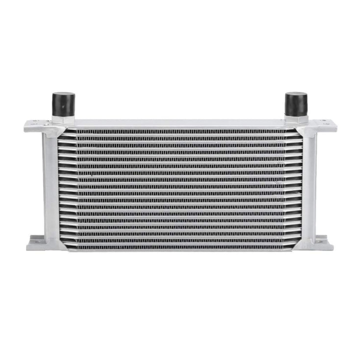 BOROCO Ölkühler 19 Reihen AN10 Anschluss Set Universal Zusatz Kühlung Extern Oil Cooler (Silber)