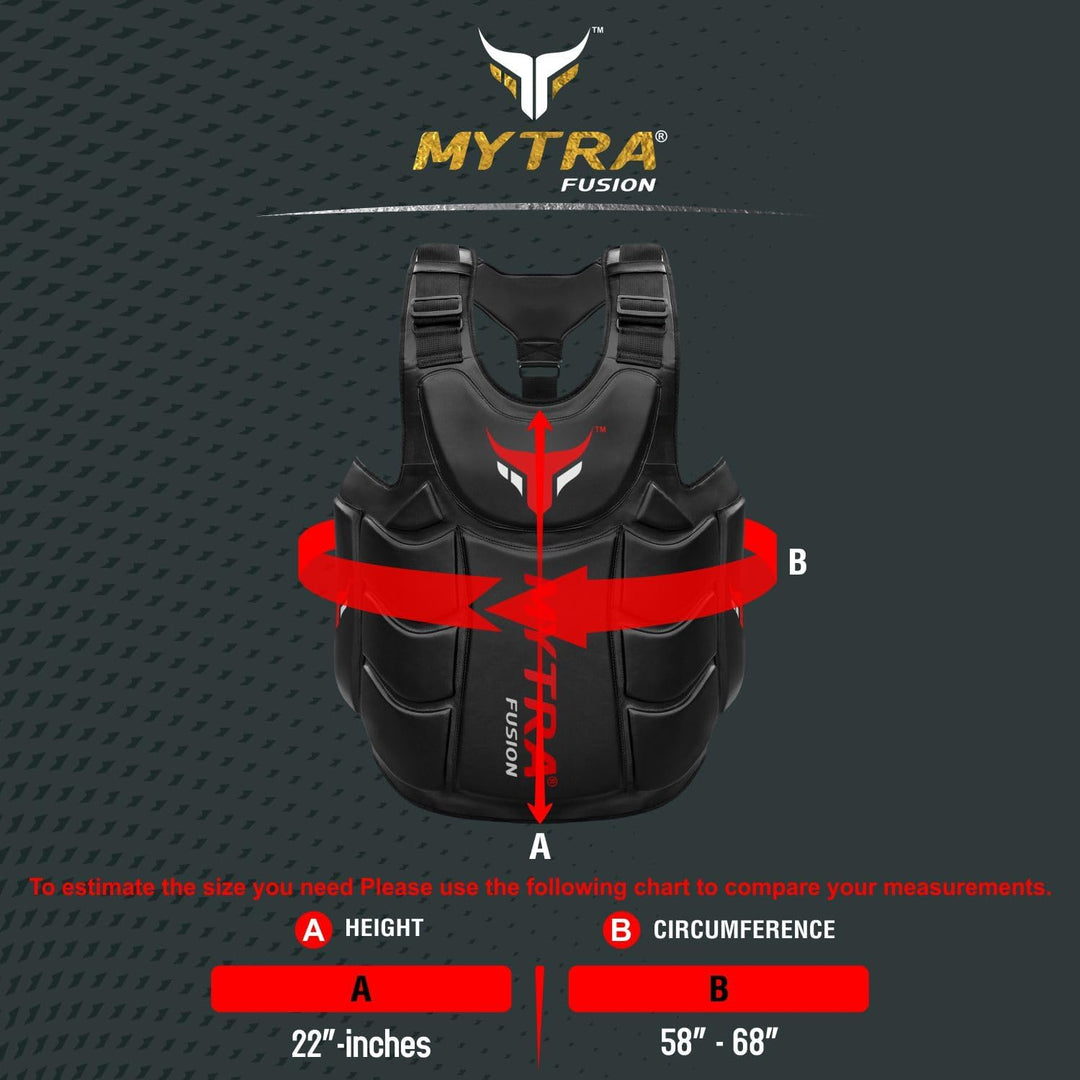 Mytra Fusion Chest & Belly Protector Body Shield Body Armor Body Pad Body Protector Chest Ribs and B