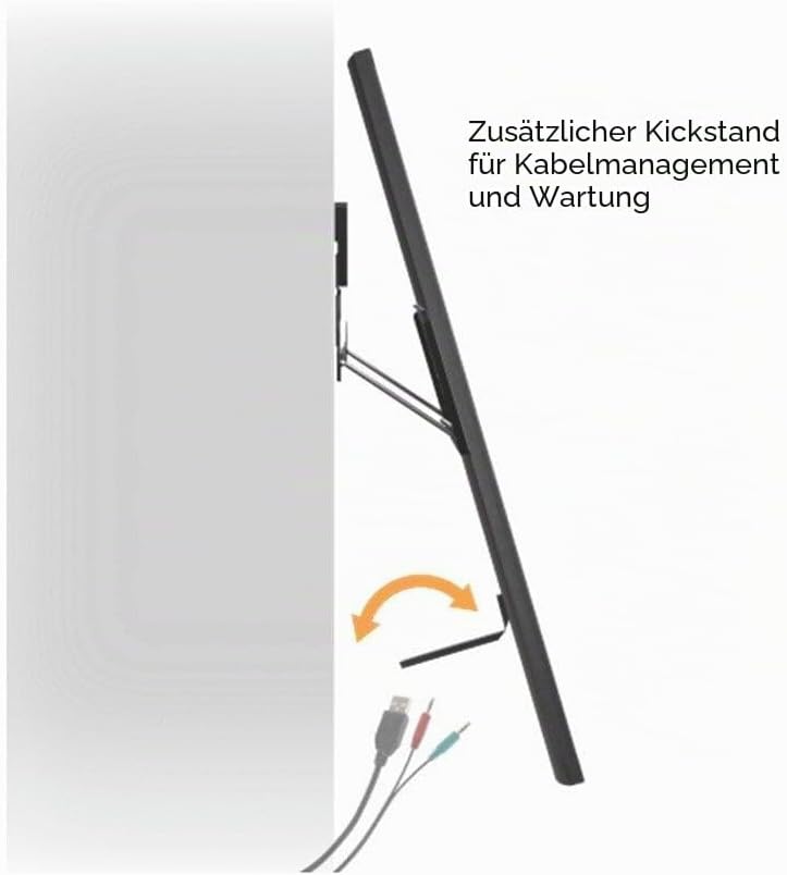 Ultraslim TV-Wandhalterung 43-100 Zoll, max. 75 kg, für Flache Fernseher 43-100 Zoll max. 75 kg, 43-
