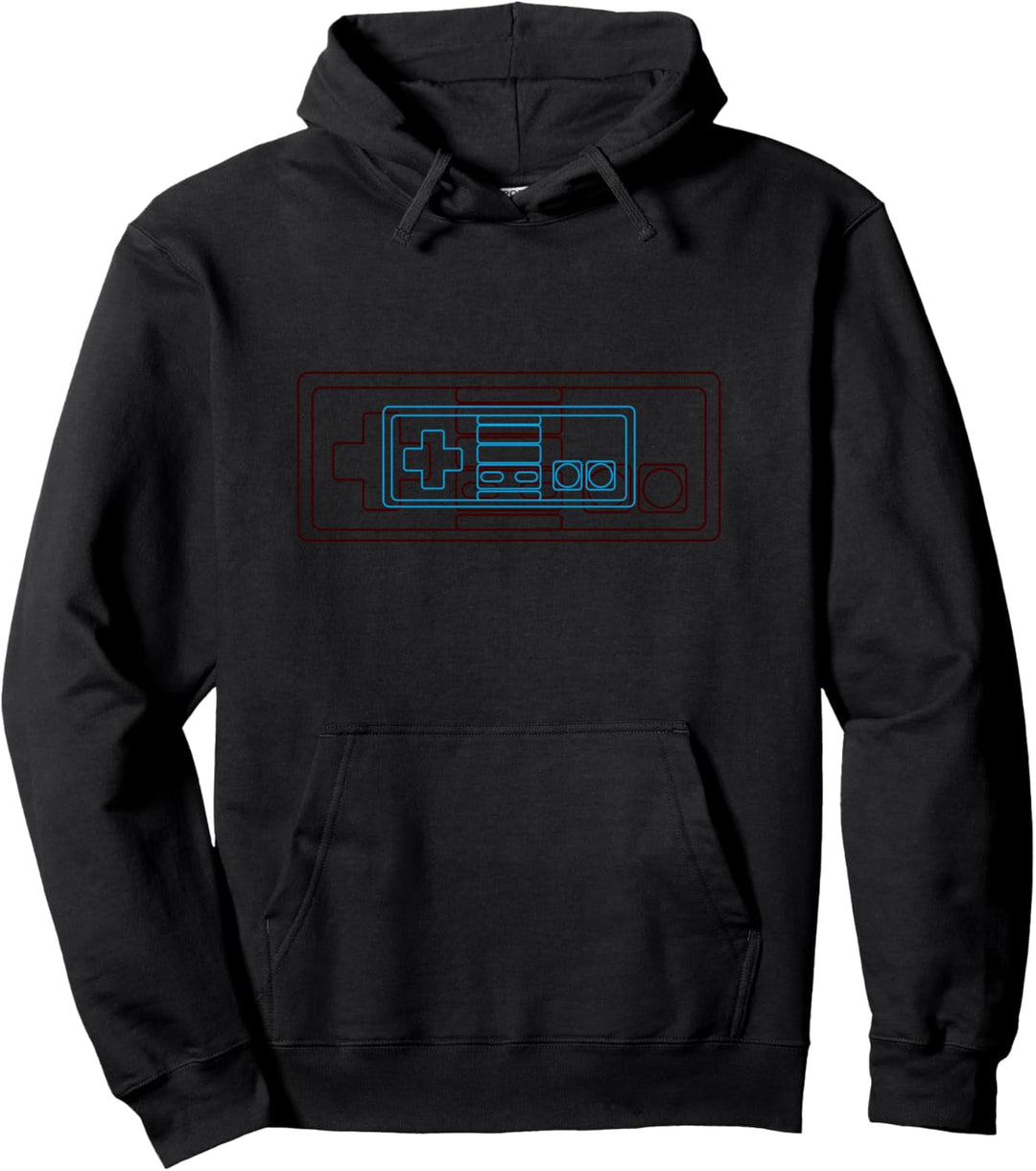 Trippige 80er Jahre Retrowave-Synthwave-Spieler-Ästhetik Pullover Hoodie