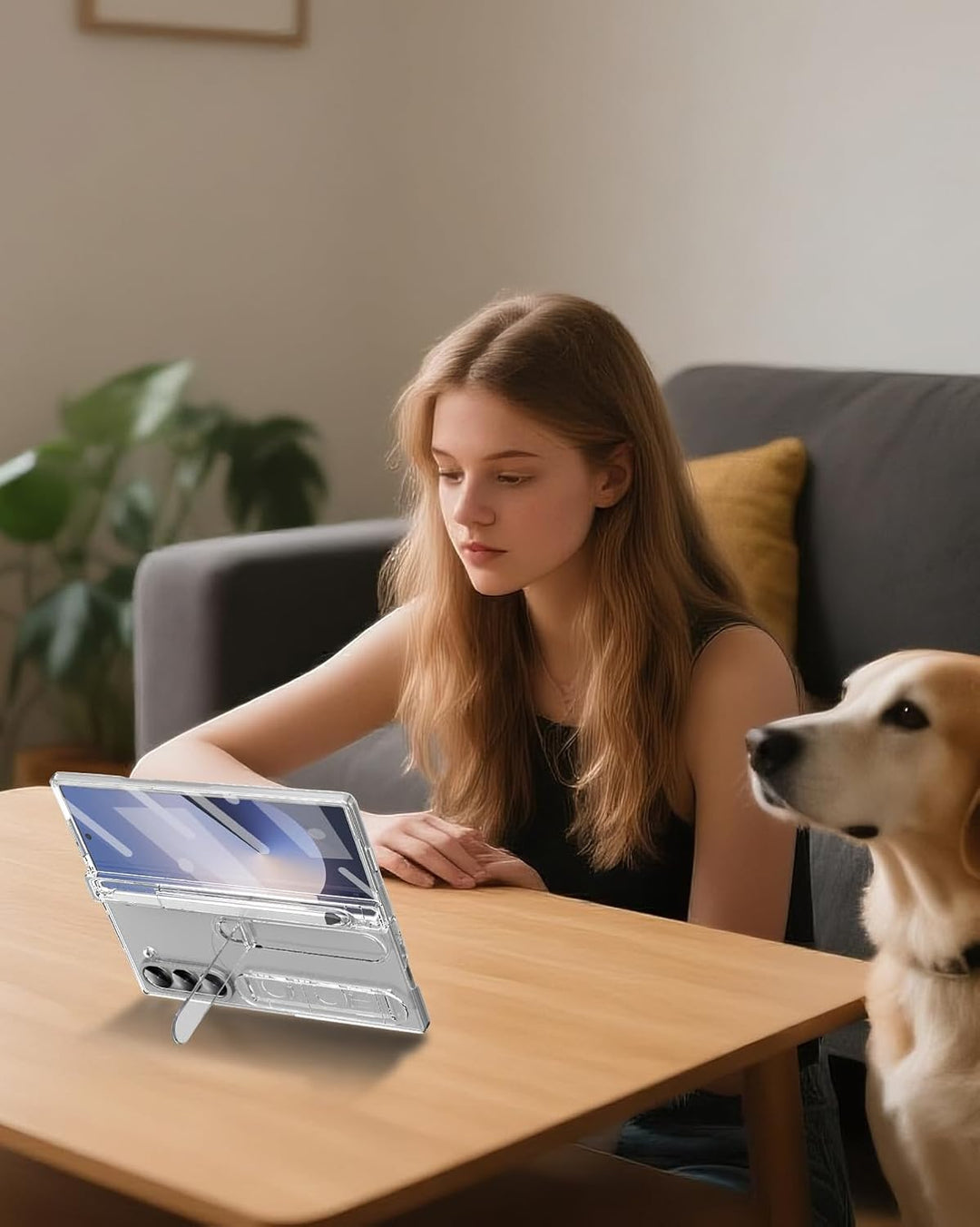 NINKI für Samsung Galaxy Z fold 7 Handyhülle mit Armband Ständer fold7 Schutzhülle mit Stift fold7 h