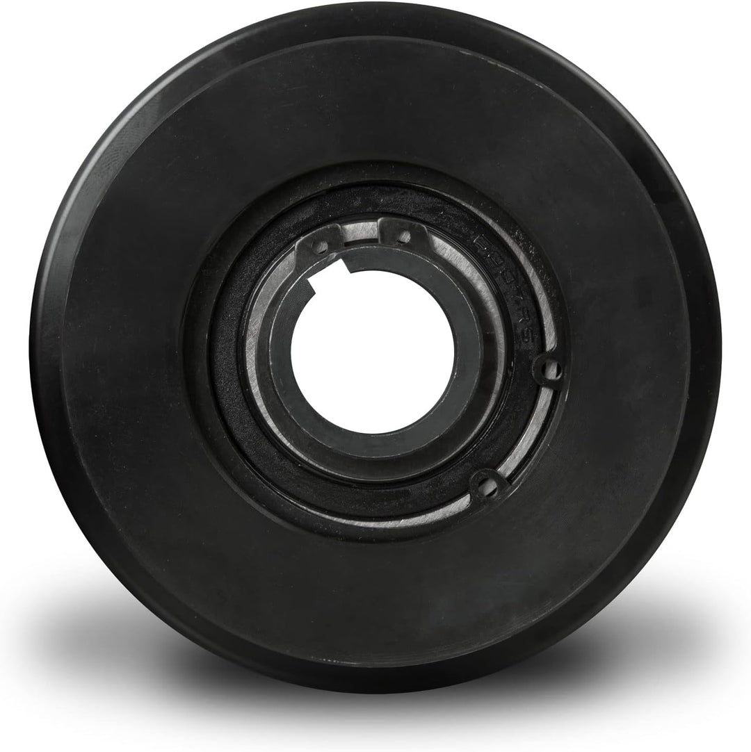 EBERTH Doppel Fliehkraftkupplung 25mm Welle für Doppelkeilriemen, 7mm Passfedernut, 58mm Keilriemenr