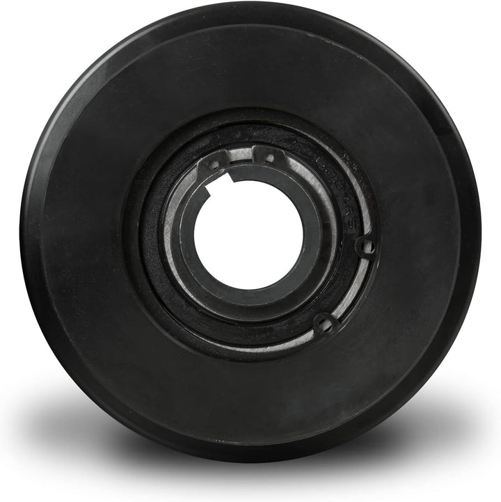 EBERTH Doppel Fliehkraftkupplung 25mm Welle für Doppelkeilriemen, 7mm Passfedernut, 58mm Keilriemenr