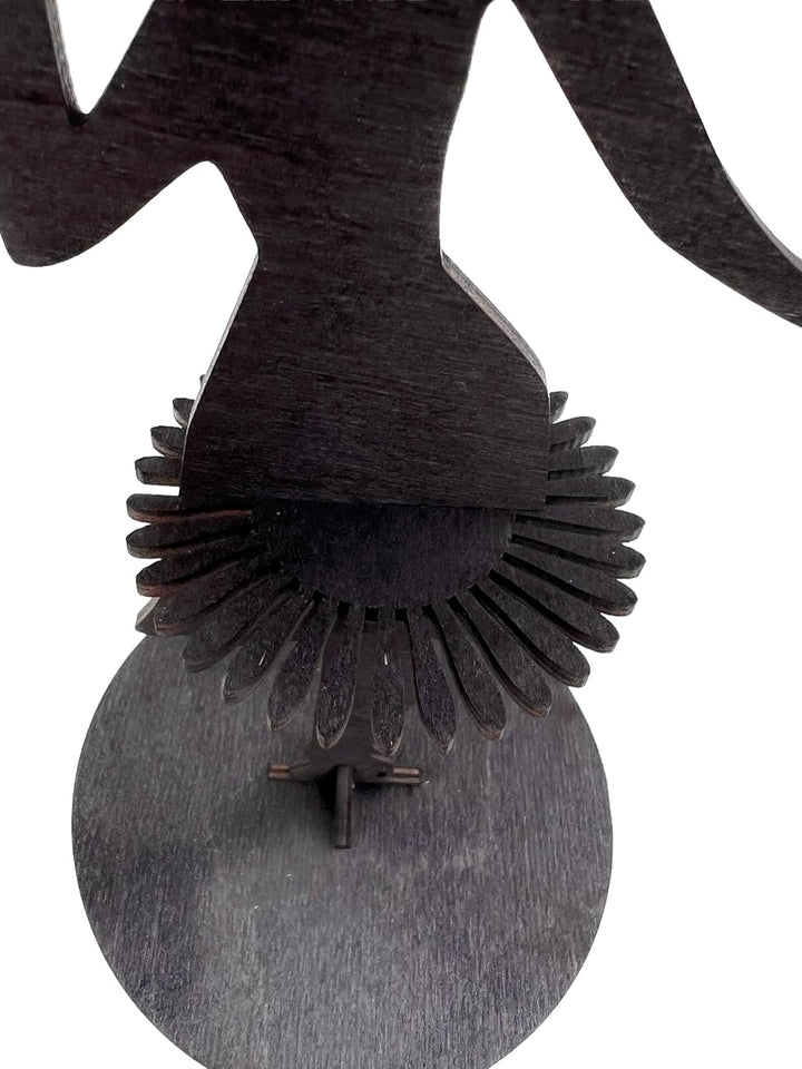 DanDiBo Serviettenhalter Schwarz Vintage aus Holz 28 cm Serviettenständer Mädchen Prinzessin 96397 F