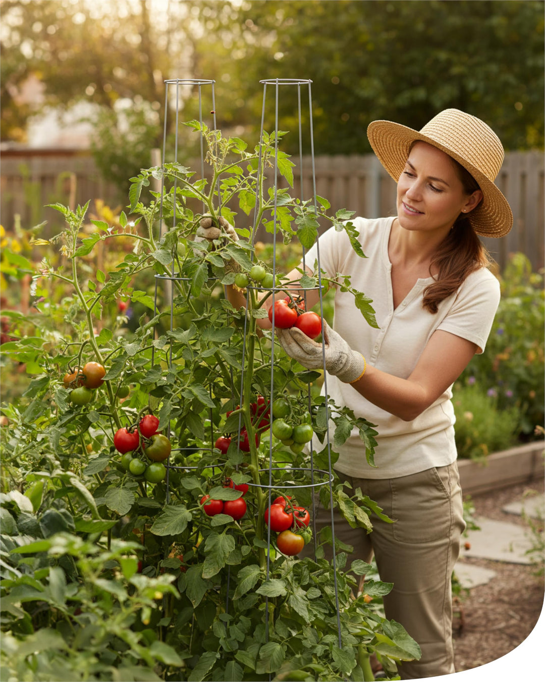 bellissa - Tomaten Rankhilfe 175cm (2 Stück) – Spirale aus Metall verzinkt – Wetterfestes Rankgitter