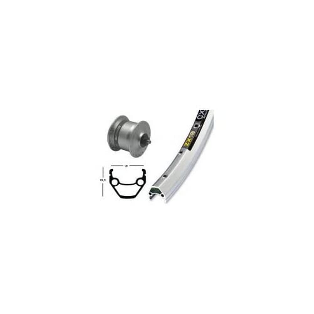 Bike-Parts Vorderlaufrad (28" | 1,75" | Nabendynamo DH3N31 | Exal | Silber), silber