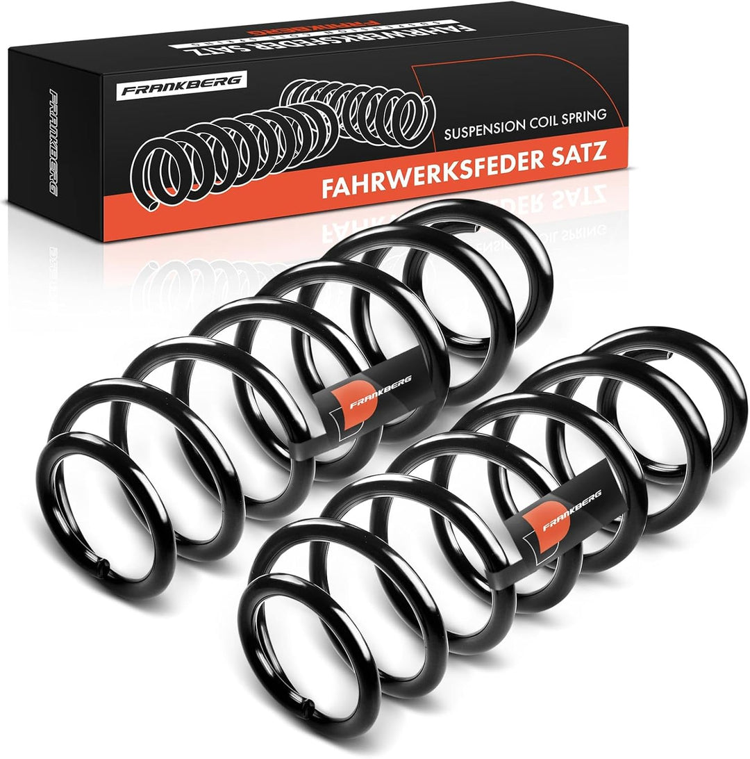 Frankberg 2x Federn Fahrwerksfeder Hinterachse Kompatibel mit Golf VII 5G1 A3 Sportback 8VA 2012-202