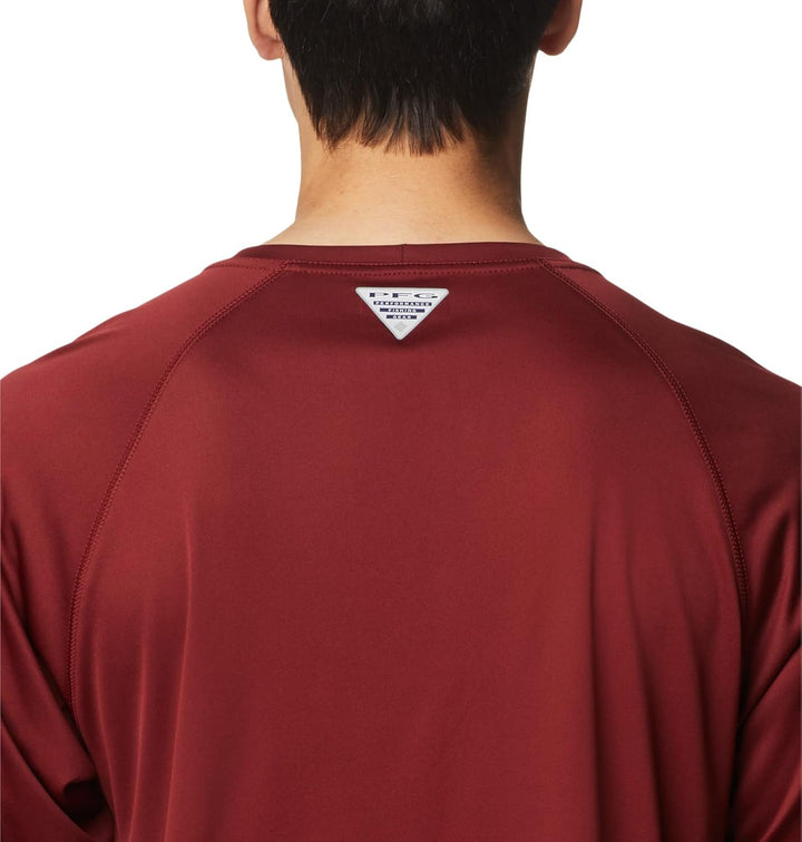 Columbia Terminal Tackle Langarmhemd für Herren Roter Jaspis / Cooles Graues Logo XXL, Roter Jaspis