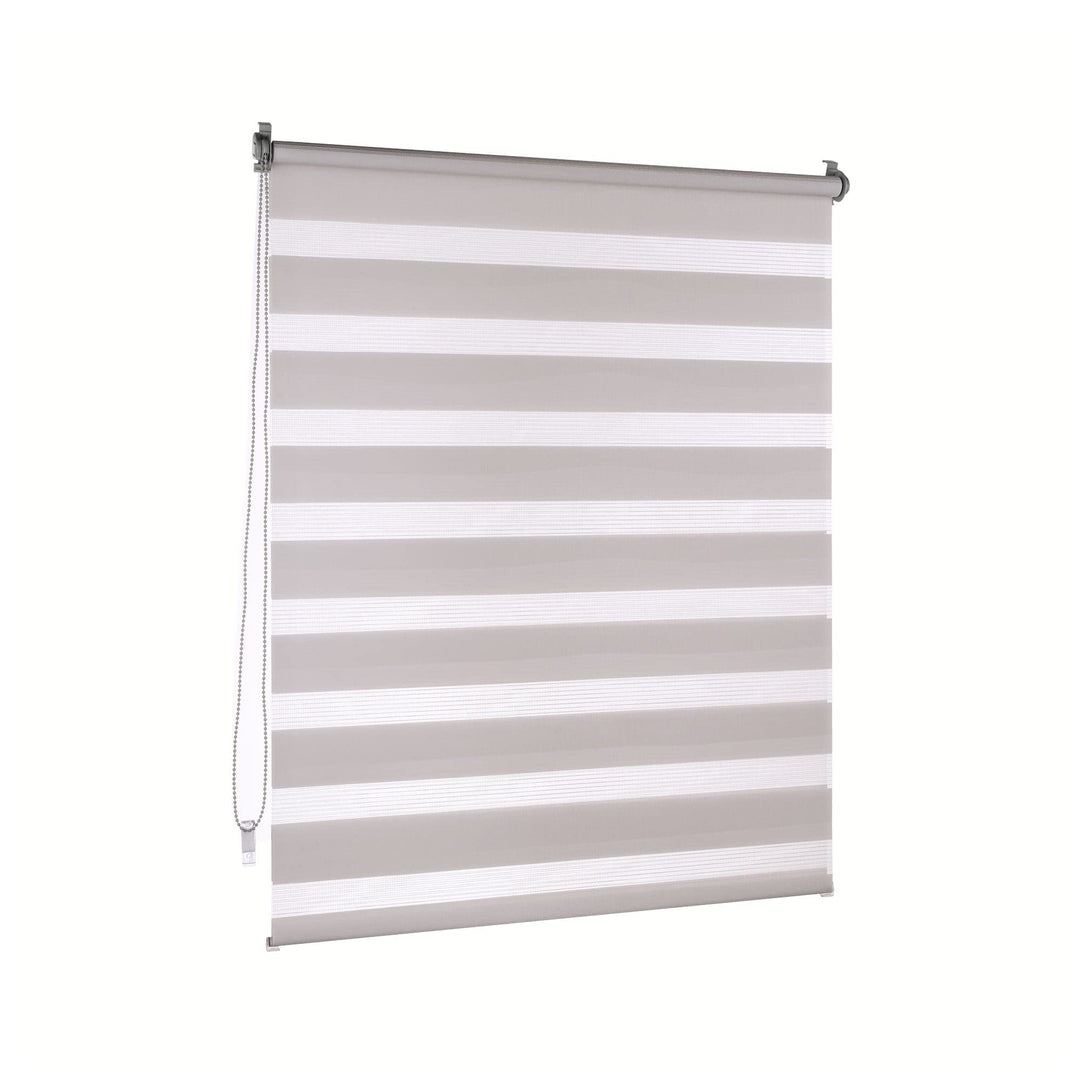 Victoria M. Doppelrollo Klemmfix ohne Bohren, 105 x 150cm (BxH) Grau, Rollo Fensterrollo lichtdurchl