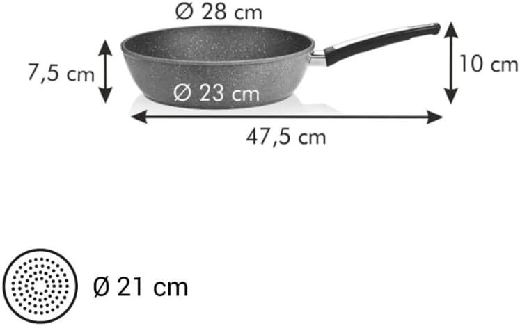 Tescoma Bratpfanne, schwarz, 48 x 29 x 9 cm