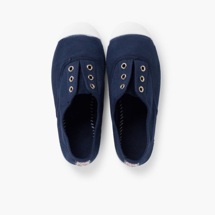 Pisamonas Leinwand-Sneakers Ohne Schnürsenkel Mit Gummispitze Marineblau 21 EU, Marineblau 21 EU
