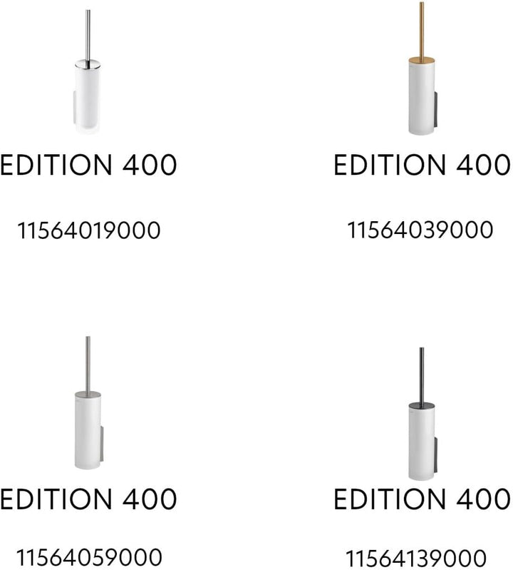 KEUCO Ersatz Toiletten-Bürstenkopf, austauschbar, im 3er Set lose, 20,2x6,7cm, weiss, Original Herst