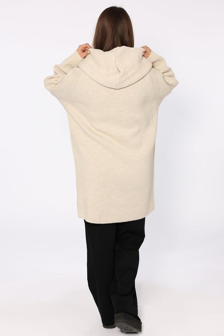 Zwillingsherz Strickjacke Cardigan für Damen - Hochwertiger Mantel Überwurf warm kuschelig weich mit