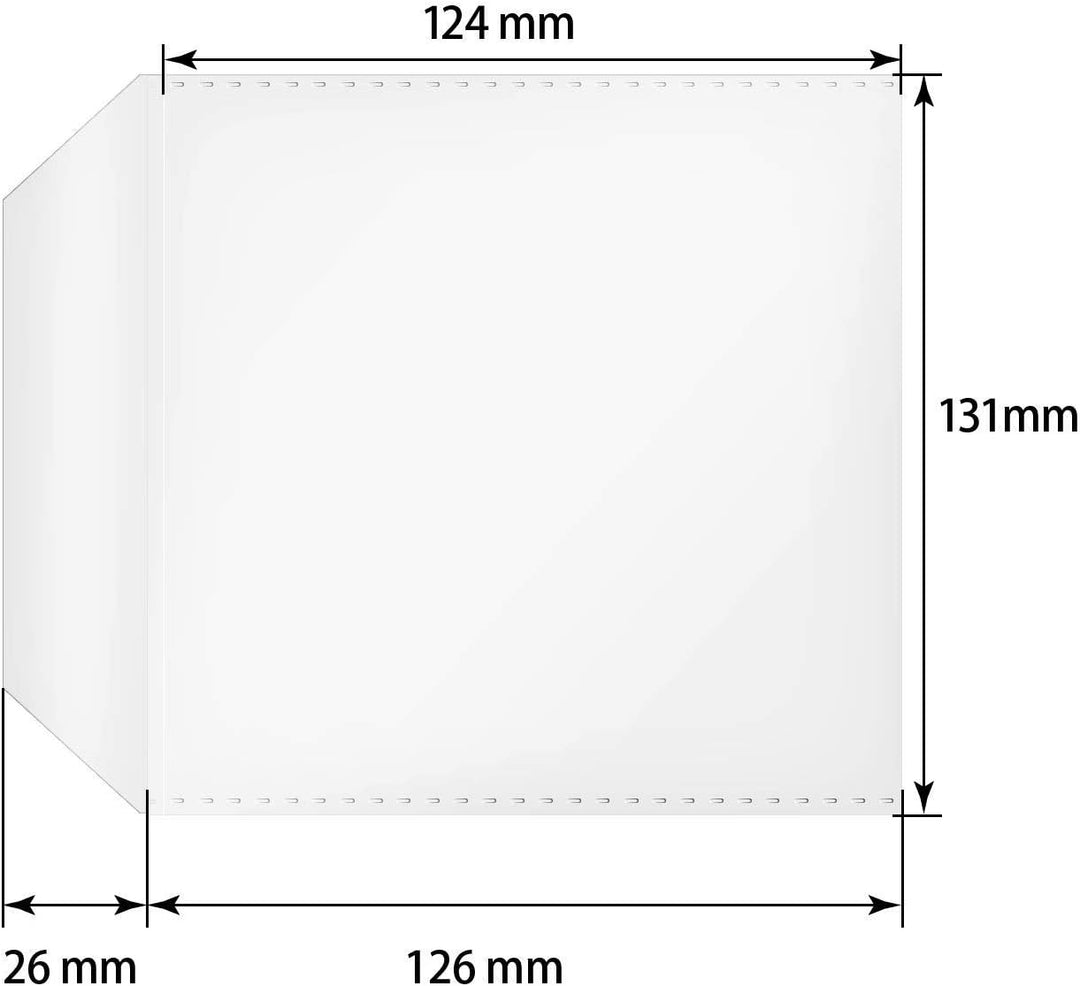 500 Stück CD/DVD/Bluray Schutzhüllen, PP, Transparent Hüllen, Sleeves mit Lasche, Leerhülle, Für Auf