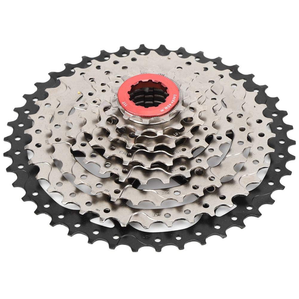 VGEBY 8 Fach Kassette, 42T Fahrrad Freilauf Kassette 8fach Fahrradzubehör für Mountainbikes