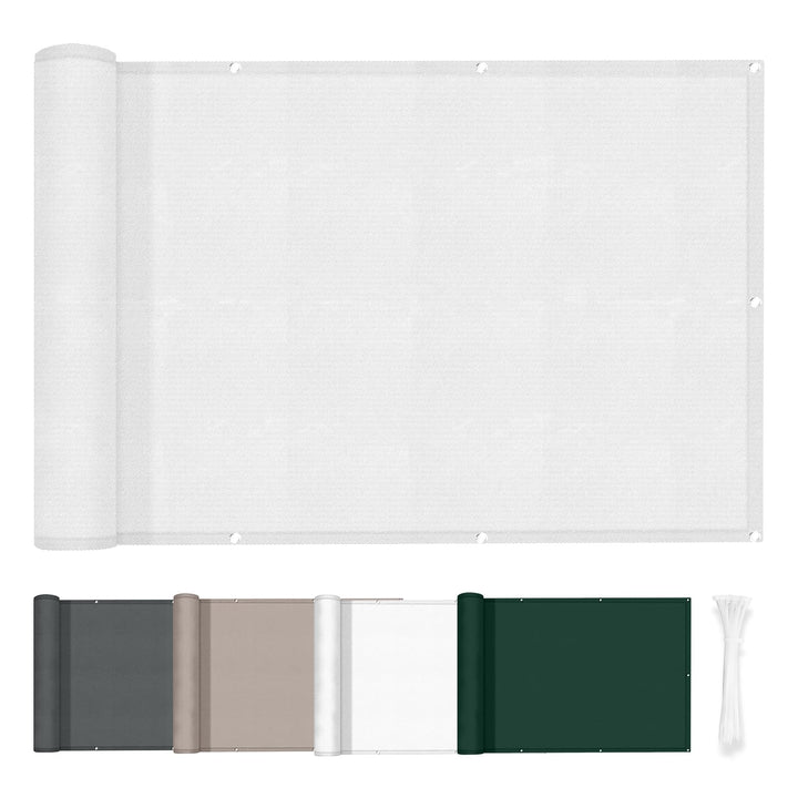 HENG FENG Balkon Sichtschutz 90x800cm,PES Wetterfest Balkonverkleidung,95% UV-Schutz Balkonverkleidu