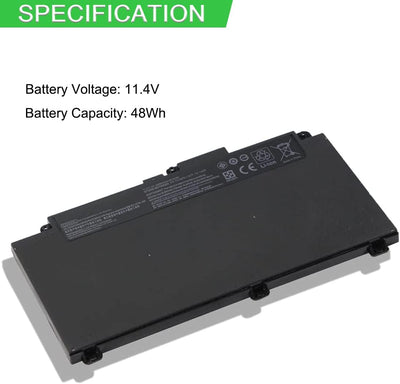 XITAIAN 11.4V 48Wh CD03XL Remplacement Batterie Pour HP HSTNN-IB813 931719-850 931702-171