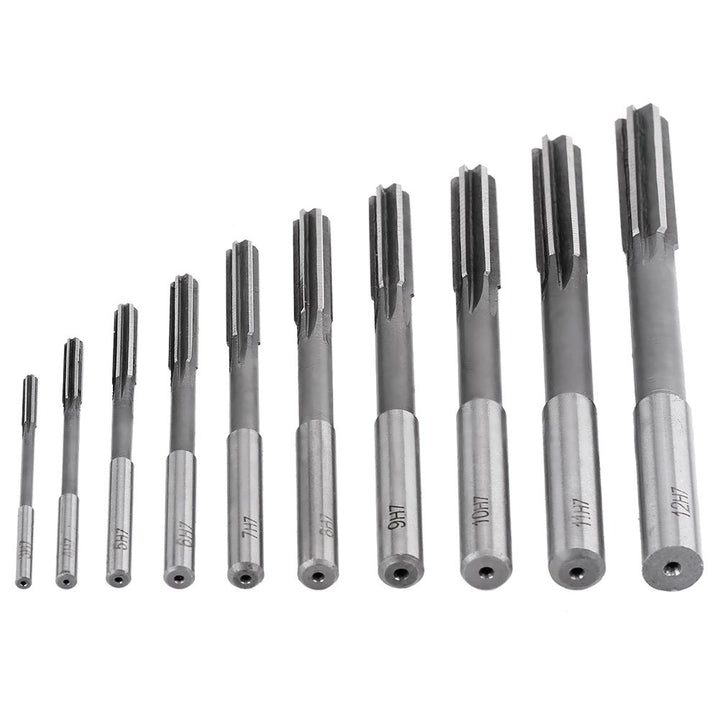 10 Stücke Reibahlen H7 HSS Gerade Reibahle Maschinenschneider 3/4/5/6/7/8/9/10/11 / 12mm Reibahlen S