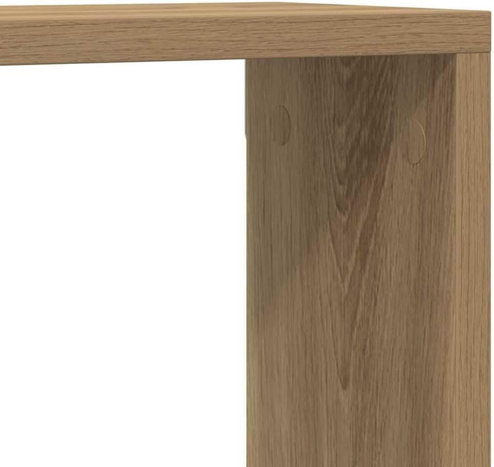 vidaXL Wandmontierte Holzregale in Artisan Eiche | Set von 4 Haltbare Holzwerkstoff Moderne Gestaltu