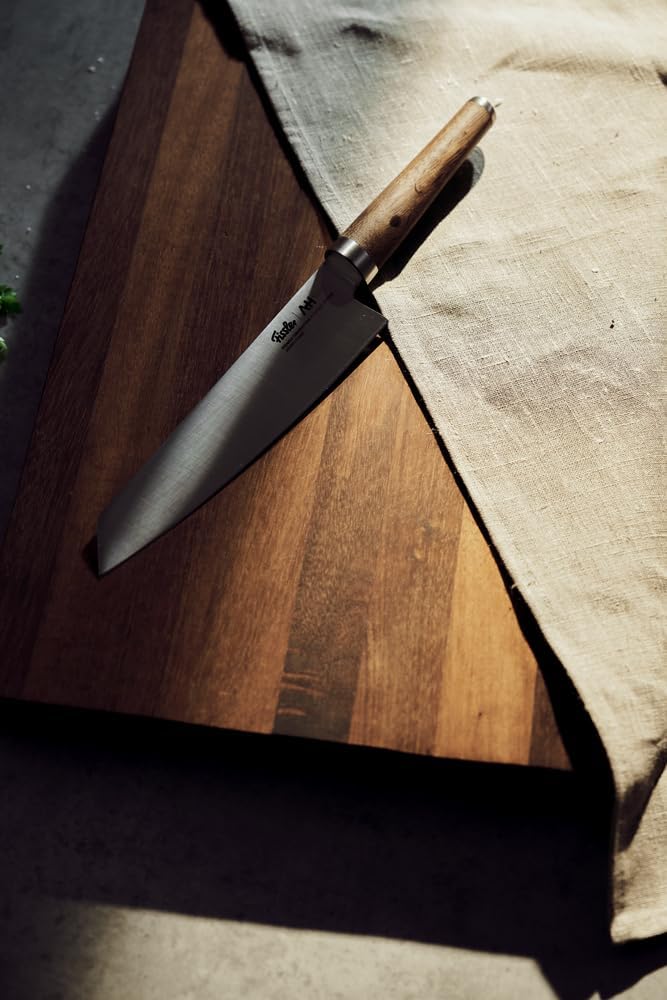 Fissler PrimeCut Kochmesser 20 cm Küchenmesser Made in Solingen aus Spezialstahl mit Räuchereiche Gr