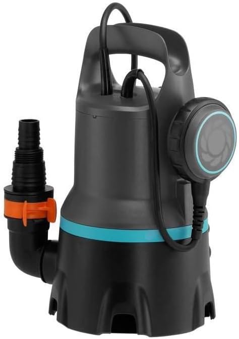 Gardena Schmutzwasser-Tauchpumpe, bis zu 9.000 l/h &amp; Profi-System Pumpen-Anschlusssatz: Schlauchkupp