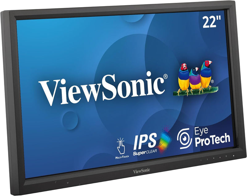 Viewsonic TD2223 54,6 cm (22 Zoll) Touch Monitor (Full-HD, HDMI, USB, 10 Punkt Multitouch, integrier