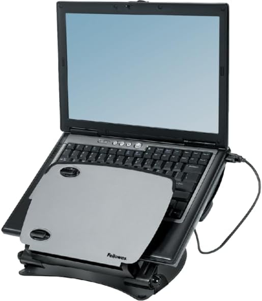 Fellowes Laptop Ständer für Notebooks bis 17 Zoll (43,18cm) - höhenverstellbar, Neigung bis 65 Grad