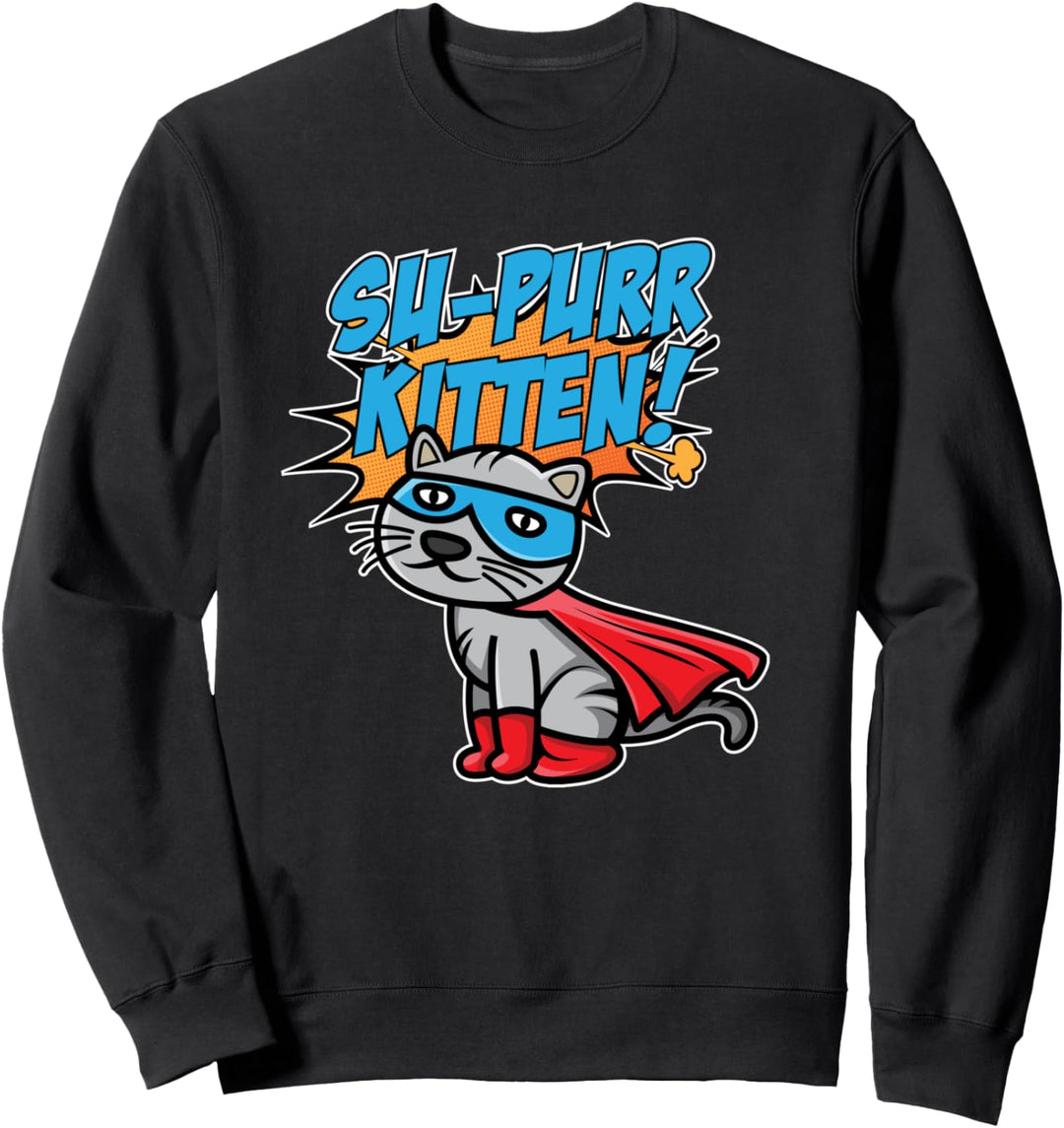 Super Kätzchen I Katze I Superhelden Katzen Sweatshirt