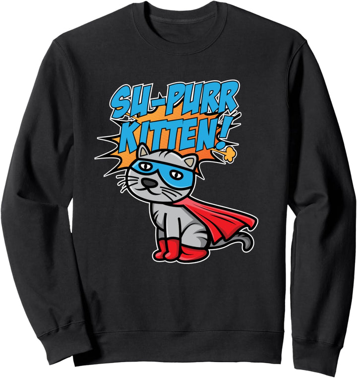 Super Kätzchen I Katze I Superhelden Katzen Sweatshirt