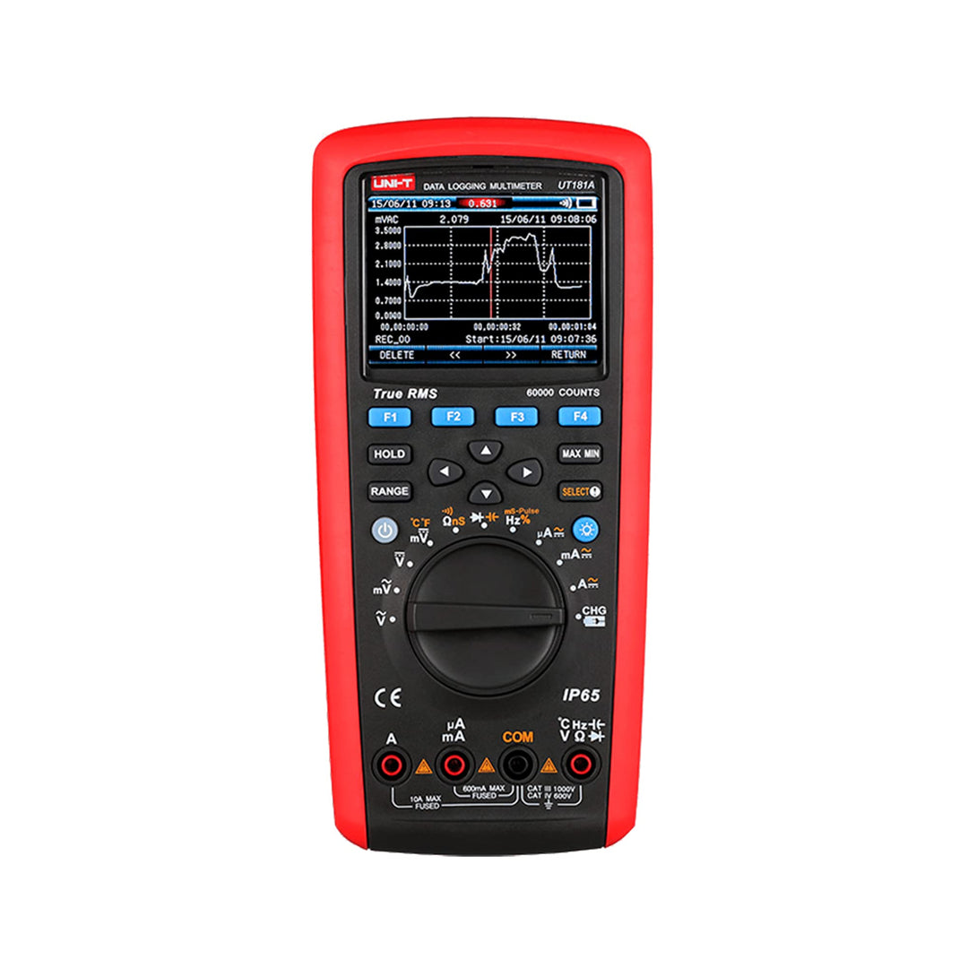 UNI-T UT181A/ MIE0171 Digital-Multimeter UT181 A, Rot schwarz